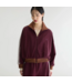 Bellerose Teng Zip-Up Sweatshirt Burgundy