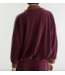 Bellerose Teng Zip-Up Sweatshirt Burgundy