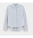 Bellerose Jaxie Striped Cotton Shirt Light Blue Stripe A