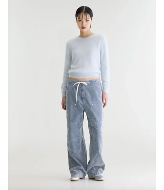 Bellerose Phantom Cotton Wide Trousers Winterblue