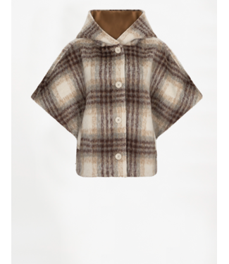 Dante 6 Lunetta Check Cape Coat