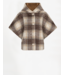 Dante 6 Lunetta Check Cape Coat