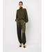 Dante 6 Delancy Bold Satin Balloony Pants 3895 Moss Olive
