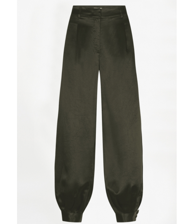 Dante 6 Delancy Bold Satin Balloony Pants 3895 Moss Olive
