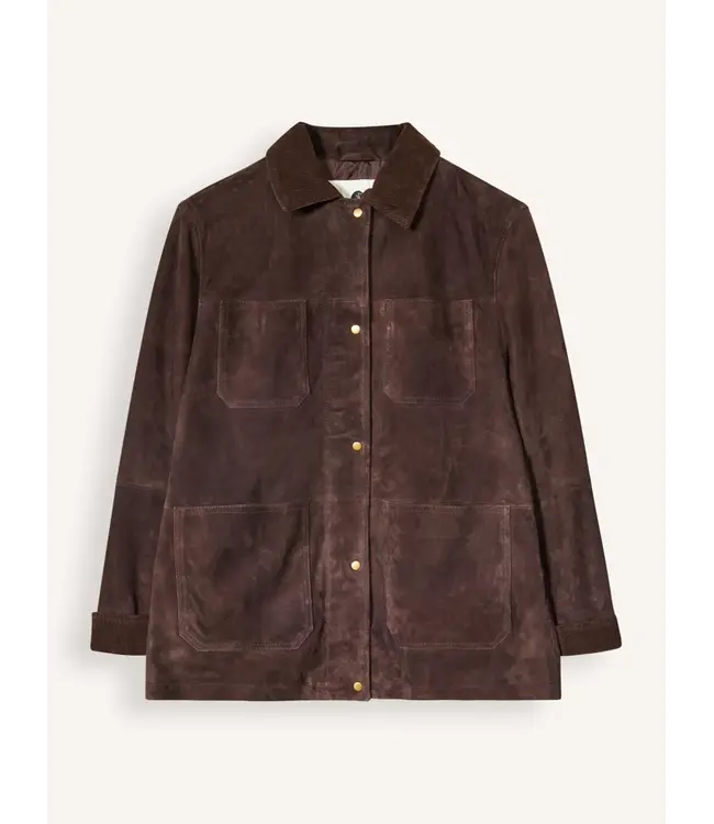 Alter Ego Gabby Suede Jacket Coffee Dark Brown