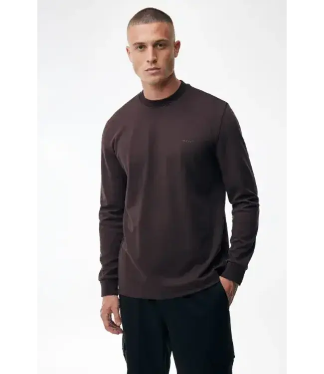Genti Essential Longsleeve burgundy 080