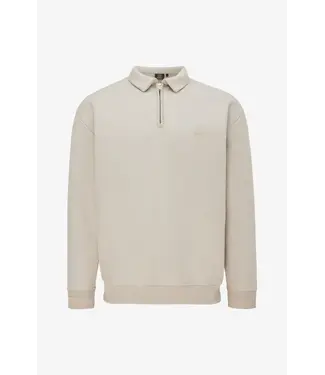 Genti Polo zip sweater ls Beige 046