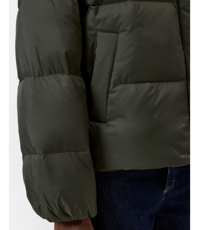 Closed Cropped Puffer Jacket Juniper Green