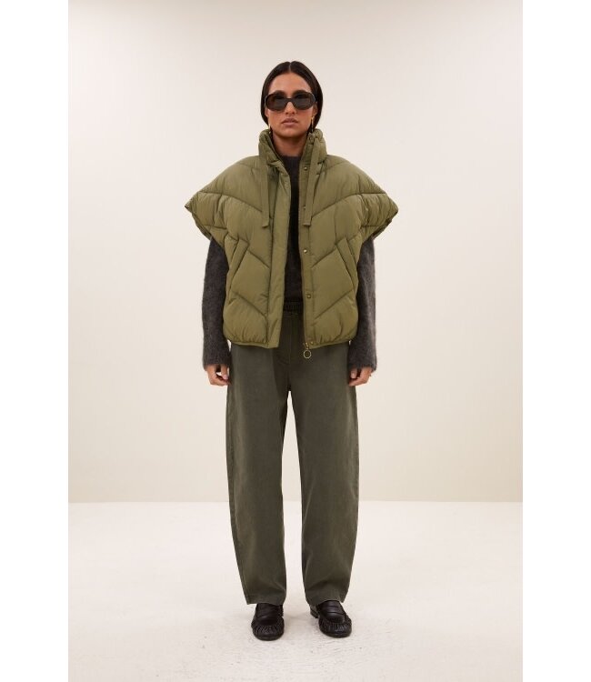 By Bar franky sleeveless jacket olive