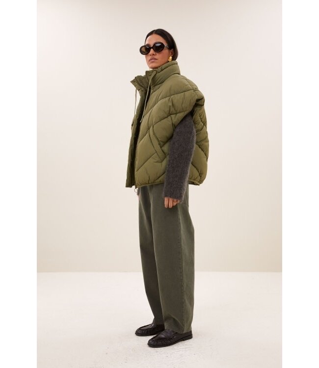 By Bar franky sleeveless jacket olive
