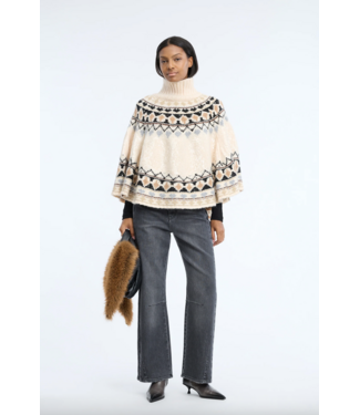 Munthe Verst Poncho Mix Creme