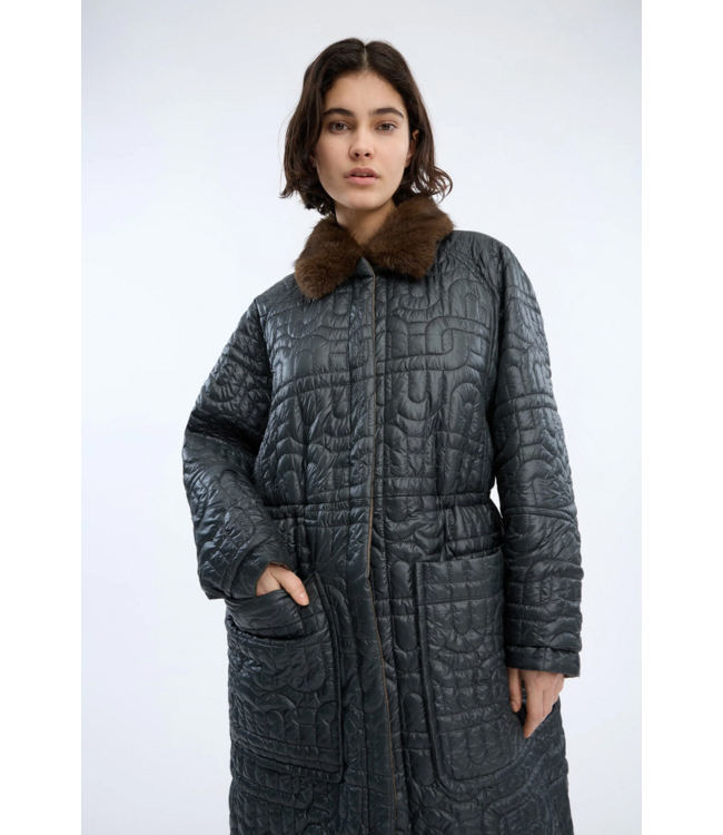 Munthe Verger Jacket Mix Charcoal