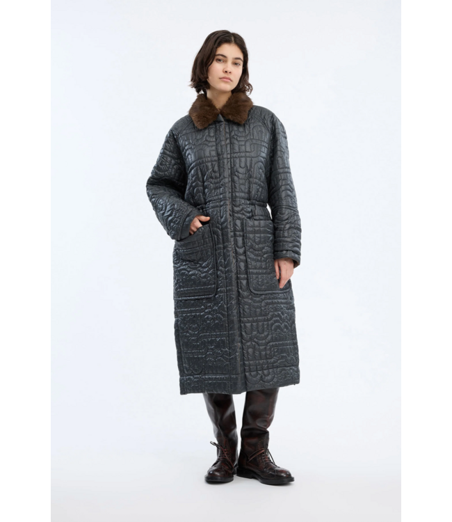 Munthe Verger Jacket Mix Charcoal