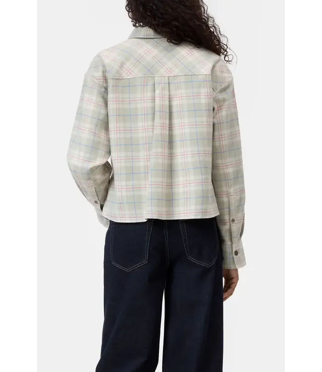 Closed oversized cropped shirt mint groen 697