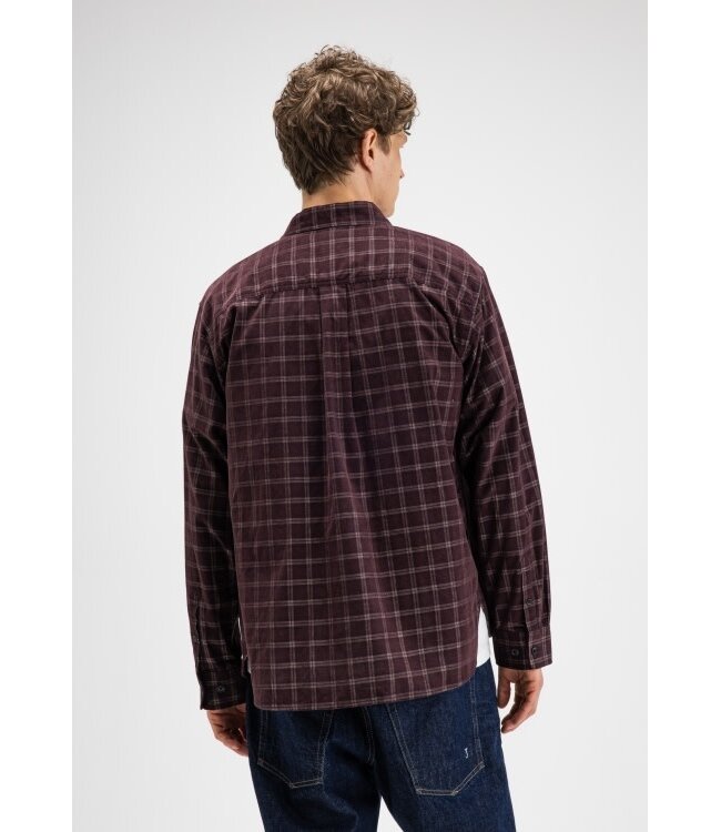 Butcher of Blue Judd Cord Small Check Shirt