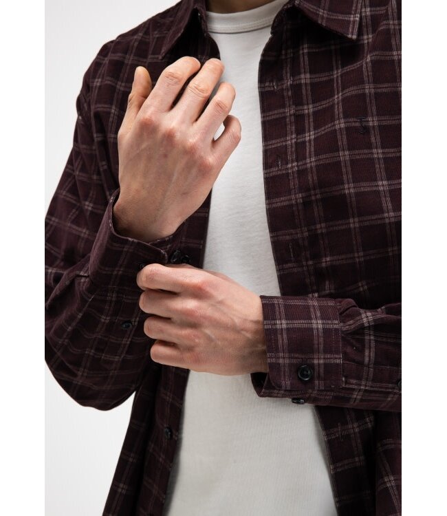 Butcher of Blue Judd Cord Small Check Shirt