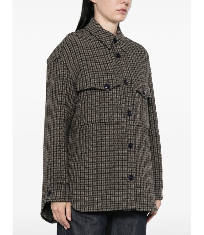 Closed checked jacket green brown 686