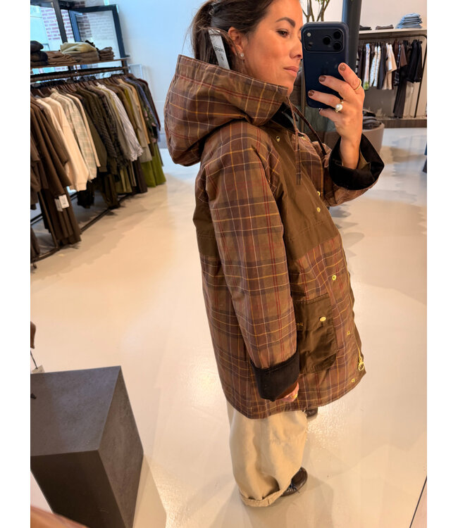 Barbour elsie casual jacket muted tartan/bark