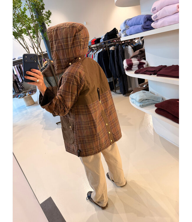 Barbour elsie casual jacket muted tartan/bark