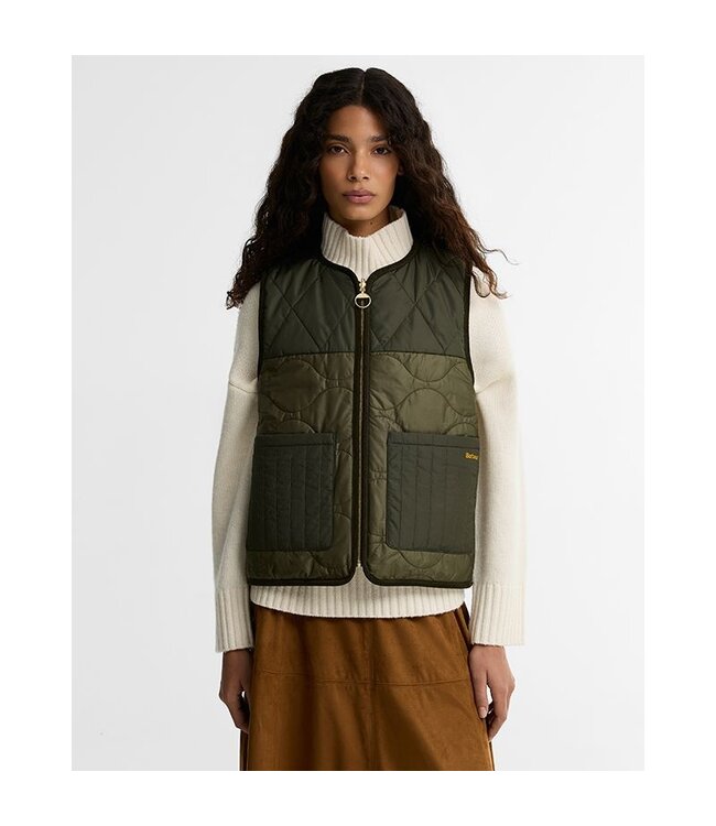 Barbour Nunwell Reversible Quilted Liner Olive