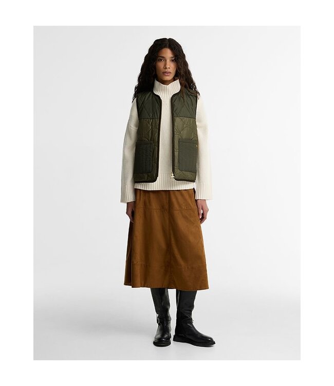 Barbour Nunwell Reversible Quilted Liner Olive