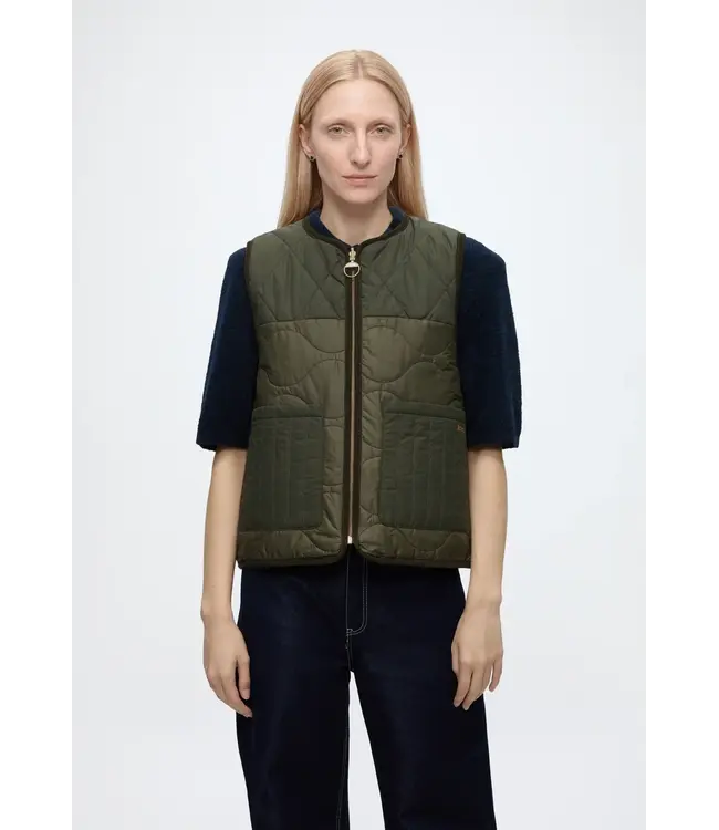 Barbour Nunwell Reversible Quilted Liner Olive