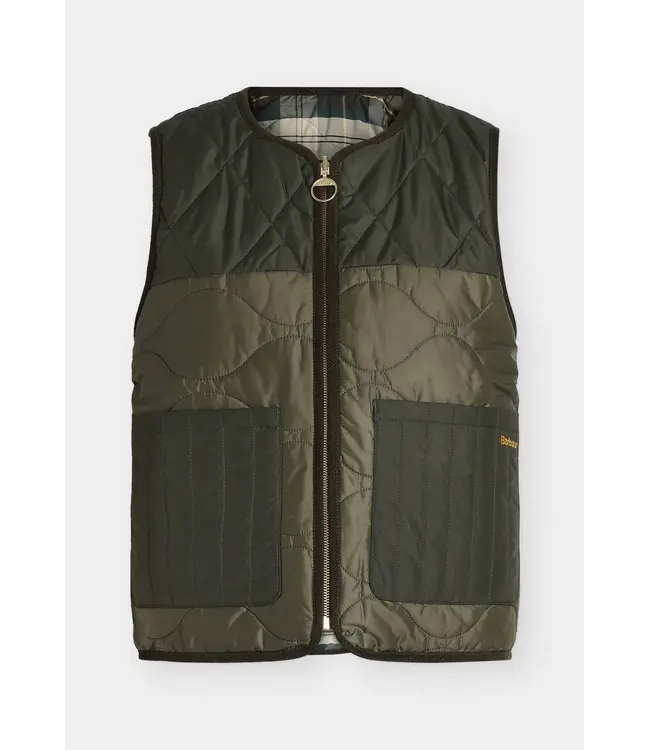 Barbour Nunwell Reversible Quilted Liner Olive