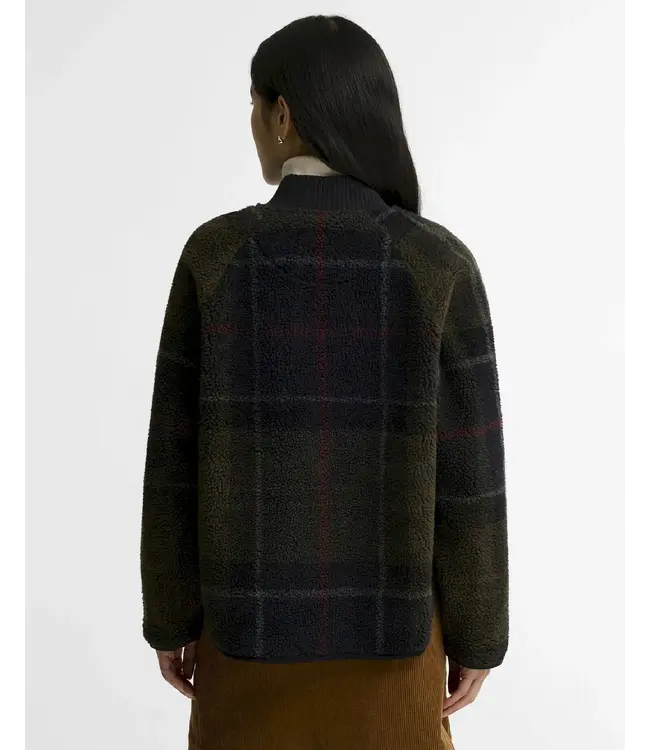 Barbour TN43 shawod tartan fleece jacket