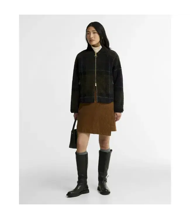 Barbour TN43 shawod tartan fleece jacket