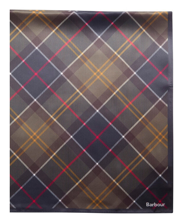 Barbour Silky classic tartan scarf blue