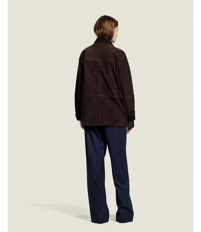 Alter Ego Gabby Suede Jacket Coffee Dark Brown
