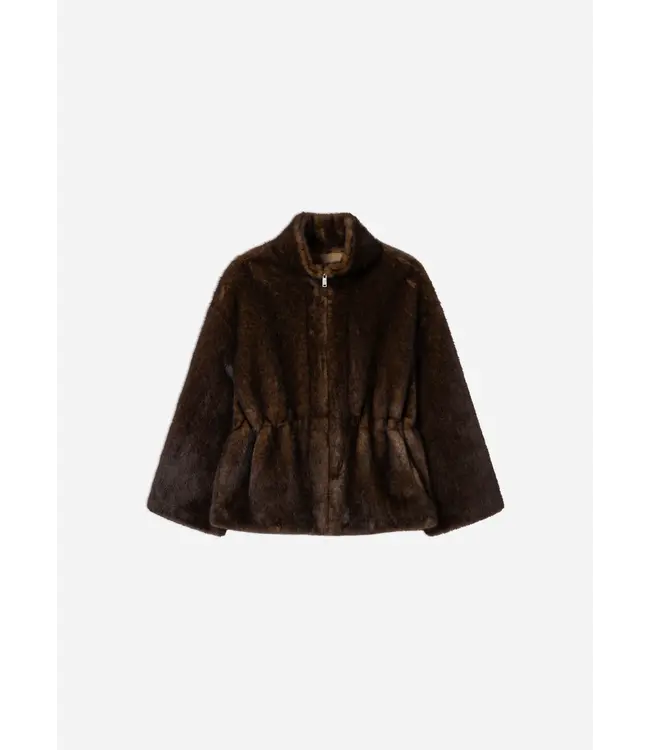 Studio AR Frankie faux mink choco