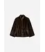 Studio AR Frankie faux mink choco
