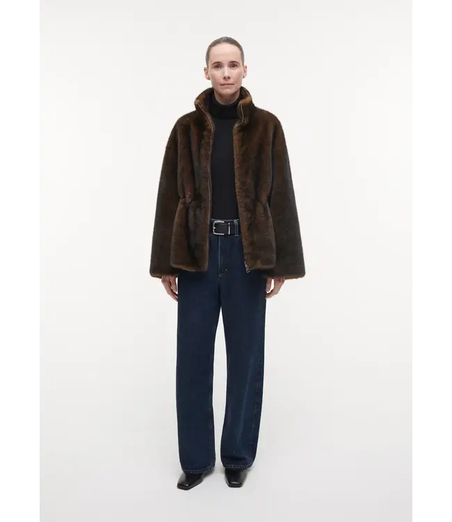 Studio AR Frankie faux mink choco