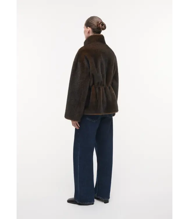 Studio AR Frankie faux mink choco