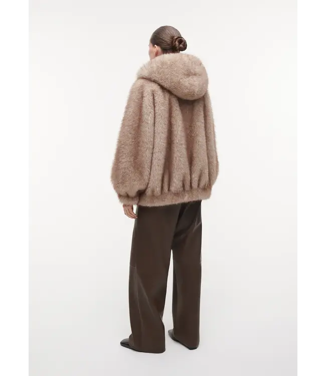Studio AR Hailey long faux mink beige