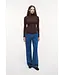 Studio AR Ava Viscose Blend Knit Cacao brown