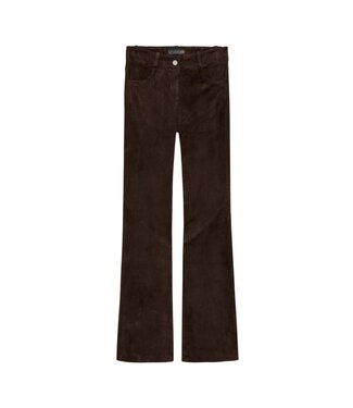 Studio AR DUANA Stretch Suede pants velvet brown