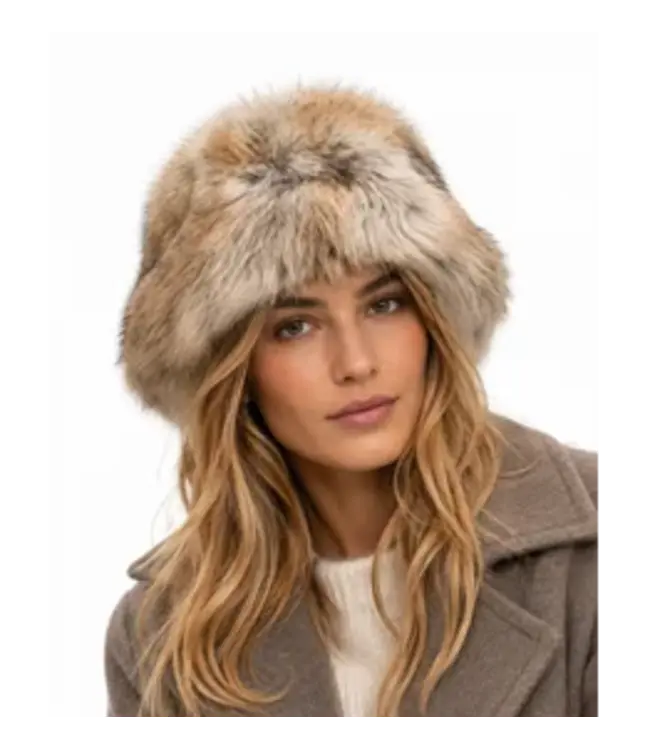 Studio AR Beau Faux Fox hat light Fox