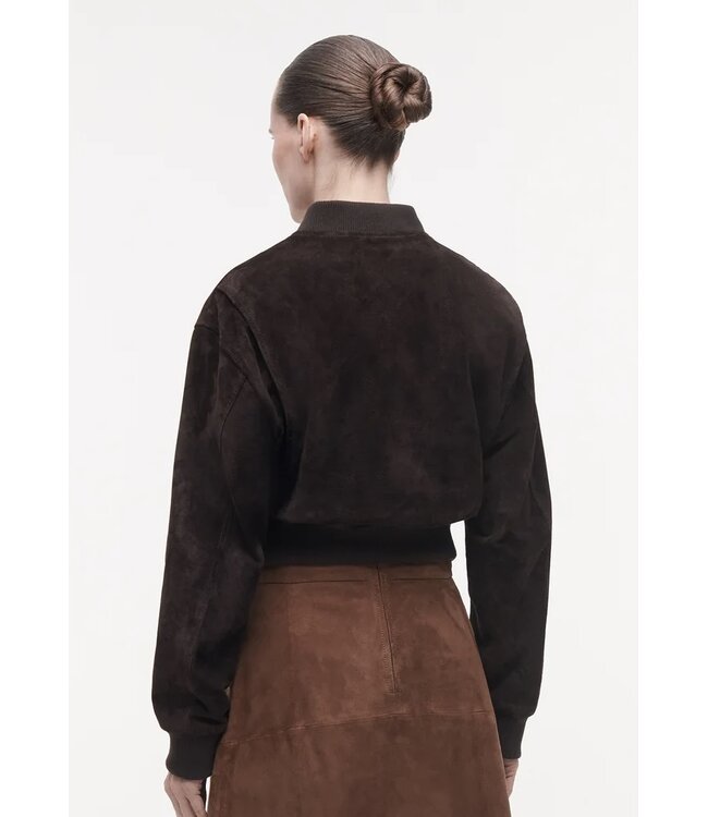 Studio AR Sloane jacket suede velvet brown