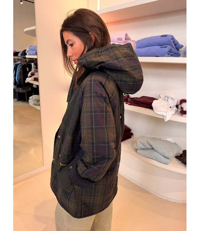 Barbour elsie casual jacket shadow classic/fern