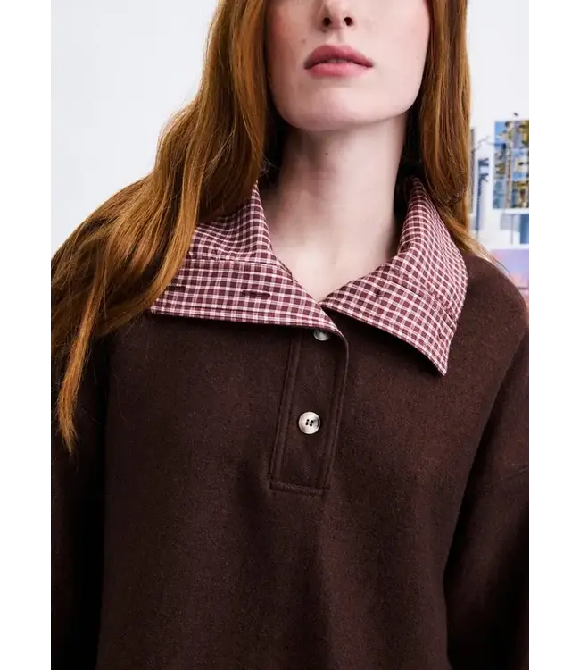 FRNCH Mogami Sweatshirt Marron Glace