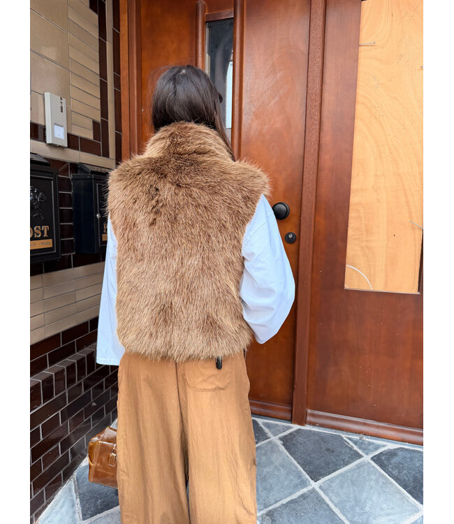 Alter Ego Gill faux fur gilet blonde
