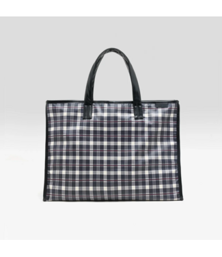 Bellerose Hecky Checked Tote Bag Check A