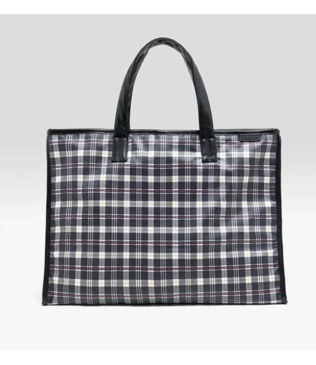 Bellerose Hecky Checked Tote Bag Check A