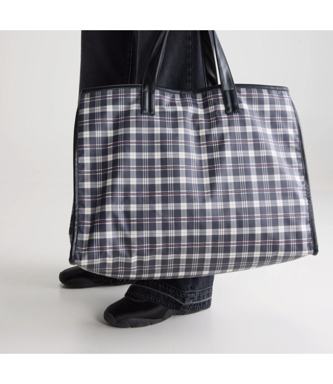 Bellerose Hecky Checked Tote Bag Check A