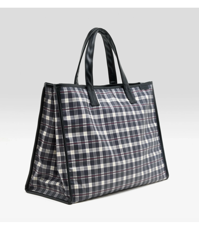 Bellerose Hecky Checked Tote Bag Check A