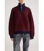 Bellerose Dooh Zip Sweater Wine