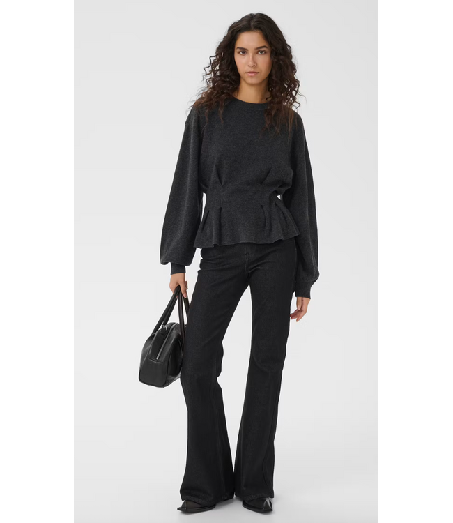 Gestuz GZmanzi pullover Deep Graphite Melange