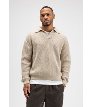 Butcher of Blue Market polo sweater  light sand